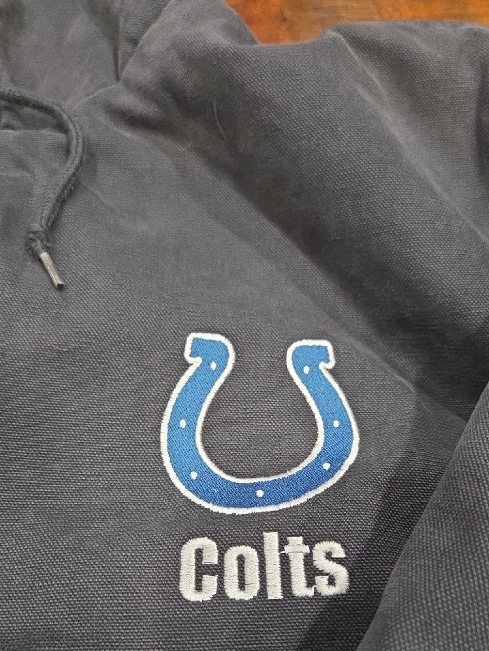 Retro Style Indianapolis Colts Barn Or Chore Jacket - Picture 3 of 10